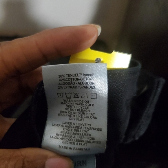 DL1961 Womens Hepburn Wide Leg High Rise Vintage 31" Black Size 26" High Waist - Picture 13 of 13